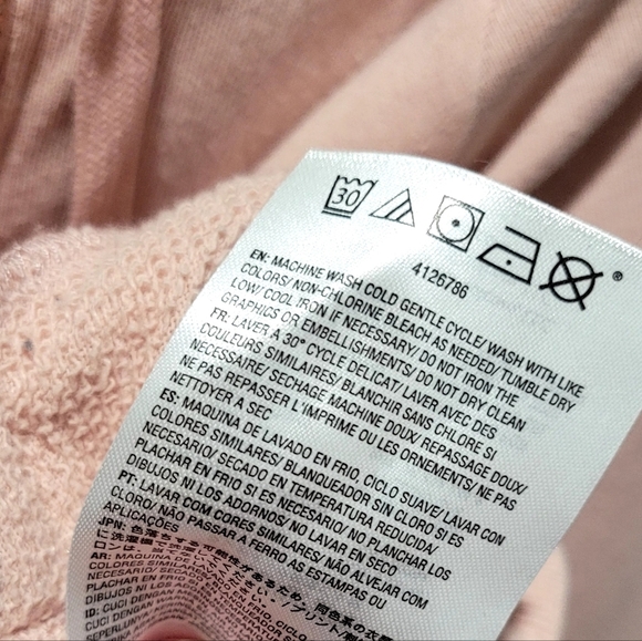 Volcom Light Pink Zipper Hoodie Size Medium - Picture 5 of 10